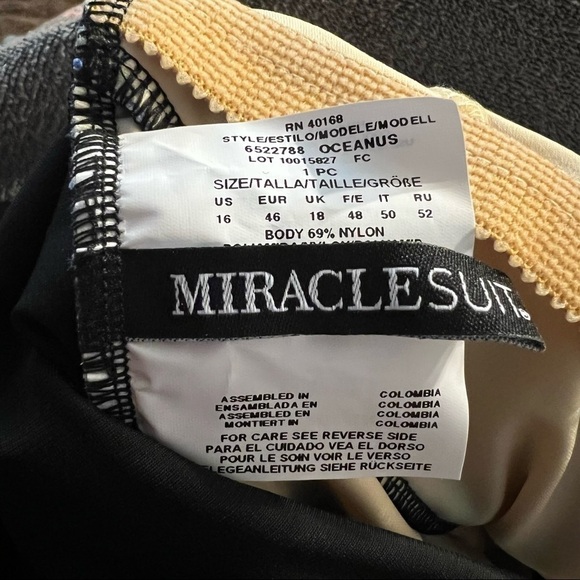 Miraclesuit Oceanus Delphine Blue Animal Print One Piece Swimsuit - Picture 12 of 12